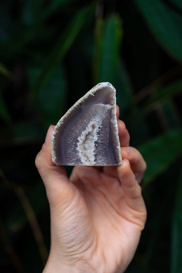 Blue Lace Agate Cave with Druzy